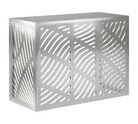 vidaXL Copertura per condizionatore d'aria Argento 110 x 50 x 80 cm