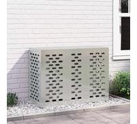 vidaXL Copertura per condizionatore d'aria Argento 110 x 50 x 80 cm