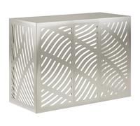 vidaXL Copertura per condizionatore d'aria Argento 110 x 50 x 80 cm