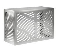 vidaXL Copertura per condizionatore d'aria Argento 90 x 40 x 60 cm