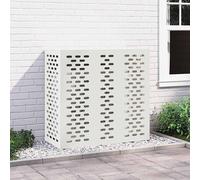 vidaXL Bianco plastica 110 x 50 x 105 cm copertura condizionatore d'aria