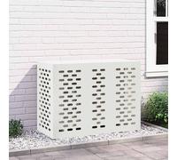 vidaXL Copertura per condizionatore d'aria Bianco 110 x 50 x 80 cm