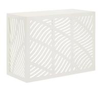 vidaXL Copertura per condizionatore d'aria Bianco 110 x 50 x 80 cm