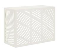 vidaXL Copertura per condizionatore d'aria Bianco 110 x 50 x 80 cm