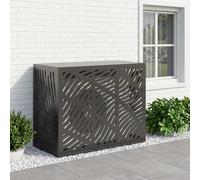 vidaXL Copertura per condizionatore d'aria Nero 110 x 50 x 80 cm