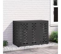 vidaXL Copertura per condizionatore d'aria Nero 110 x 50 x 80 cm