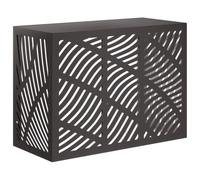 vidaXL Copertura per condizionatore d'aria Nero 110 x 50 x 80 cm