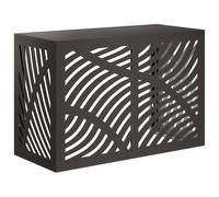 vidaXL Copertura per condizionatore d'aria Nero 90 x 40 x 60 cm