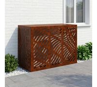 vidaXL Copertura per condizionatore d'aria Ruggine 110 x 50 x 80 cm