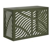 vidaXL Copertura per condizionatore d'aria Verde Oliva 90 x 40 x 60 cm
