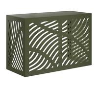 vidaXL Copertura per condizionatore d'aria Verde Oliva 90 x 40 x 60 cm