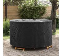vidaXL Copertura per mobili 157 x 157 x 71 cm Tessuto Oxford 420D Nero