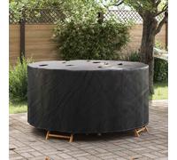 vidaXL Copertura per mobili 182 x 182 x 71 cm Tessuto Oxford 210D Nero