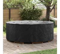 vidaXL Copertura per mobili 244 x 244 x 85 cm Tessuto Oxford 210D Nero