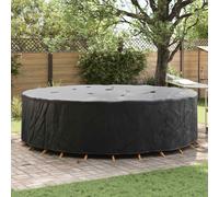 vidaXL Copertura per mobili 320 x 320 x 85 cm Tessuto Oxford 420D Nero