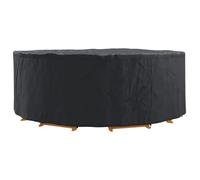 vidaXL Fodera moderna per mobili da giardino 420D 244 x 105 cm, colore nero, impermeabile e resistente ai raggi UV. Forma rotonda, senza assemblaggio. Ideale per l'uso in cortile o giardino in