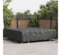 vidaXL Copertura per mobili da esterno Nero 300 x 300 x 70 cm 210D