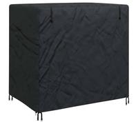 vidaXL Copertura per mobili da Giardino in Tessuto 420D, 175 x 125 x 160 cm, Nera, Liscia, Impermeabile, Resistente ai Raggi UV, Stile Contemporaneo, Design Opaco, per Proteggere Il Giardino e la Te