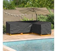 vidaXL Copertura per mobili Nero 250 x 180 x 80 cm Tessuto Oxford 210D