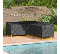 vidaXL Copertura per mobili Nero 250 x 180 x 80 cm Tessuto Oxford 600D