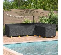 vidaXL Copertura per mobili Nero 286 x 222 x 80 cm