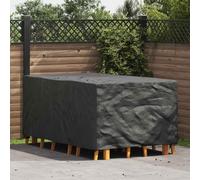 vidaXL Copertura per mobili Tinta unita Nero 143 x 225 x 90 cm 210D