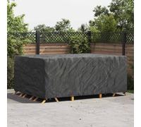 vidaXL Copertura per mobili Tinta unita Nero 280 x 204 x 106 cm 420D