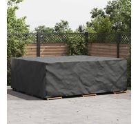 vidaXL Copertura per mobili Tinta unita Nero 300 x 250 x 100 cm 600D