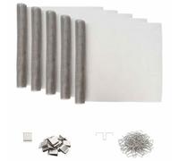 vidaXL Copertura per pozzetto di luce con clip 5 pz 70 x 130 cm