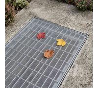 vidaXL Copertura per pozzetto di luce con clip 5 pz 70 x 130 cm