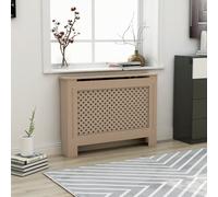vidaXL Copertura per Radiatore 112x19x81,5 cm in MDF