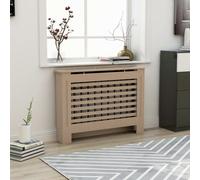 vidaXL Copertura per Radiatore 112x19x81 cm in MDF