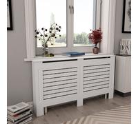 vidaXL Copertura per Radiatore Bianca 152x19x81,5 cm in MDF
