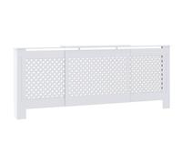vidaXL Copertura per Radiatore Bianca in MDF 205 cm