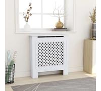 vidaXL Copertura per Radiatore Bianca in MDF 78 cm