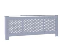 vidaXL Copertura per Radiatore Grigia in MDF 205 cm
