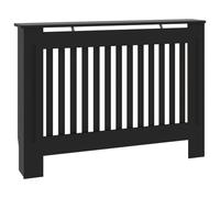 vidaXL Copertura per Radiatore Nera 112x19x81,5 cm in MDF