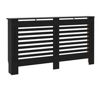 vidaXL Copertura per Radiatore Nera 152x19x81 cm in MDF