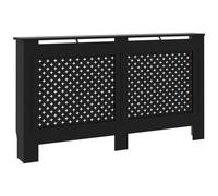 vidaXL Copertura per Radiatore Nera 152x19x81 cm in MDF