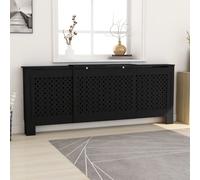 VidaXL Copertura per Radiatore Nera in MDF 205 cm