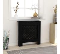 VIDAXL - Copertura per Radiatore Nera in MDF 78 cm