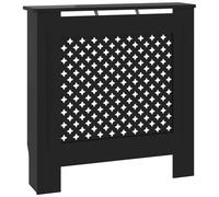 VIDAXL - Copertura per Radiatore Nera in MDF 78 cm