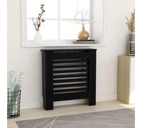 vidaXL Copertura per radiatore in MDF 78 cm Nera