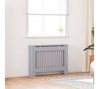 vidaXL Copertura per radiatori 2 pcs Grigio 112 x 19 x 81,5cm