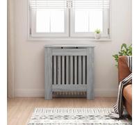 vidaXL Sonoma - Copriradiatore, 78 x 19 x 81,5 cm, in legno di ingegneria, rettangolare, moderno, protezione elegante, in legno progettato, sicurezza per bambini per il riscaldamento