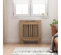 vidaXL Copriradiatore in rovere artigianale 78 x 19 x 81,5 cm, copriradiatore rettangolare, moderno, protezione elegante, legno progettato, sicurezza per bambini per il riscaldamento