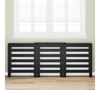 vidaXL Copertura per radiatori Rovere Nero 205 x 21,5 x 83,5 cm
