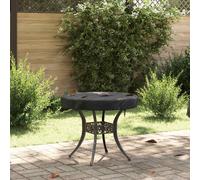 vidaXL Copertura per Tavolo da Esterno 72 x 72 x 10 cm Rotondo Nero