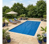vidaXL Copertura Solare per Piscina di Alta Qualità Quadrato PE