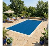 vidaXL Copertura Solare per Piscina di Alta Qualità Quadrato PE Blu